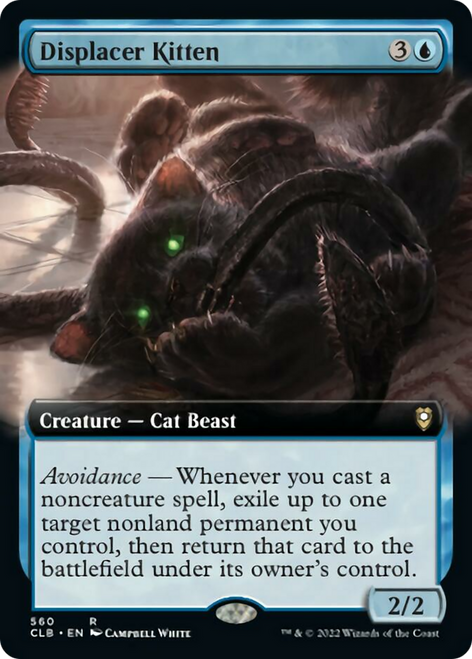 Displacer Kitten (CLB-560) - Commander Legends: Battle for Baldur's Gate: (Extended Art) Foil
