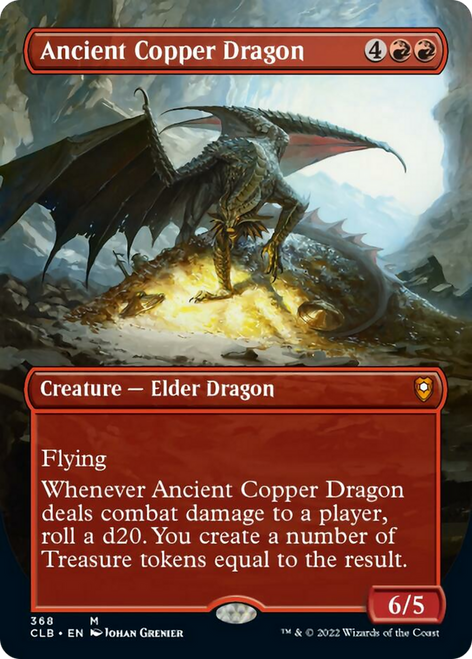 Ancient Copper Dragon (CLB-368) - Commander Legends: Battle for Baldur's Gate (Borderless)