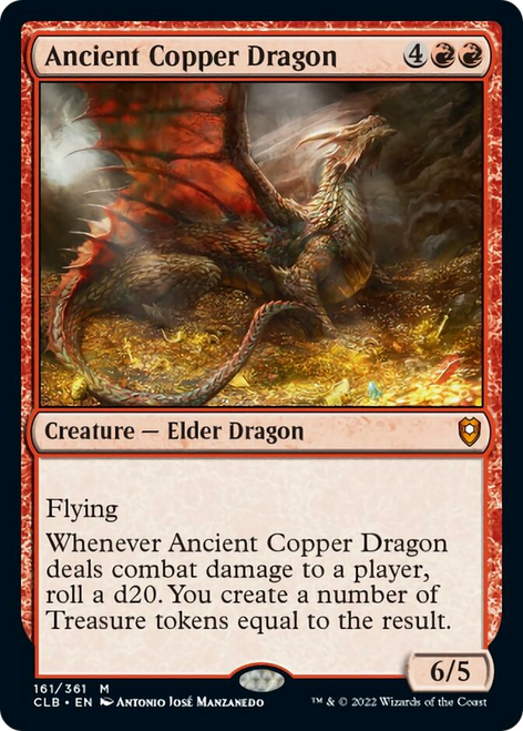 Ancient Copper Dragon (CLB-161) - Commander Legends: Battle for Baldur's Gate