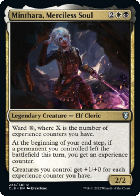 Minthara, Merciless Soul (CLB-286) - Commander Legends: Battle for Baldur's Gate Foil