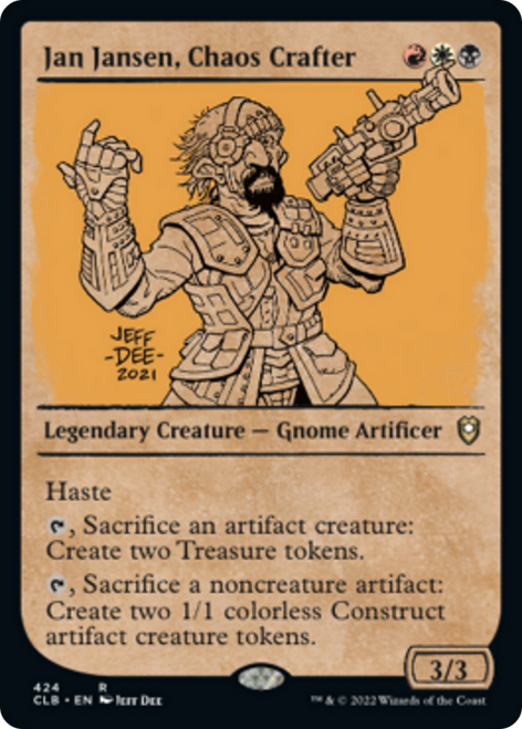 Jan Jansen, Chaos Crafter (CLB-424) - Commander Legends: Battle for Baldur's Gate: (Showcase) Foil