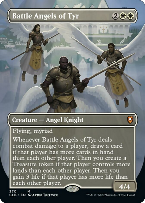 Battle Angels of Tyr (CLB-370) - Commander Legends: Battle for Baldur's Gate (Borderless) Foil