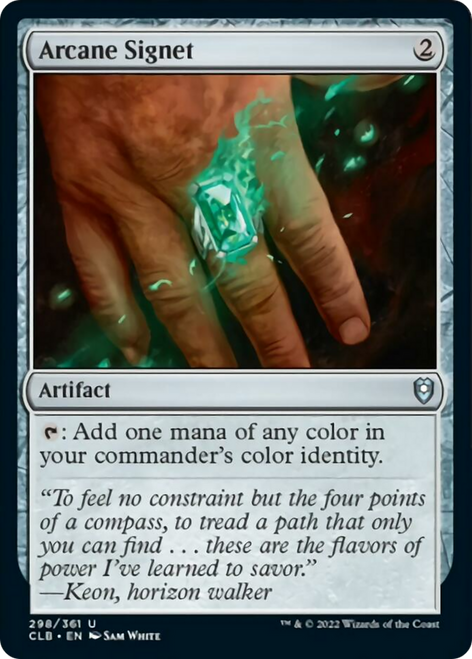 Arcane Signet (CLB-298) - Commander Legends: Battle for Baldur's Gate Foil