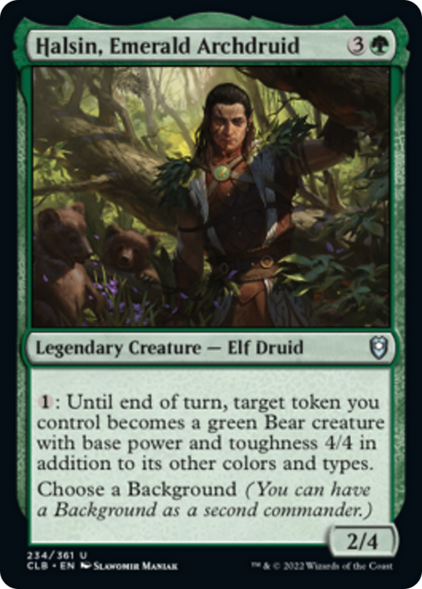 Halsin, Emerald Archdruid (CLB-234) - Commander Legends: Battle for Baldur's Gate