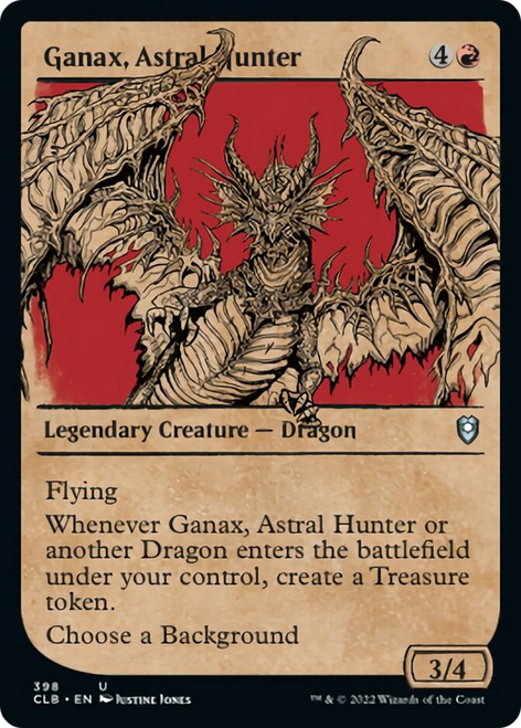 Ganax, Astral Hunter (CLB-398) - Commander Legends: Battle for Baldur's Gate: (Showcase) Foil