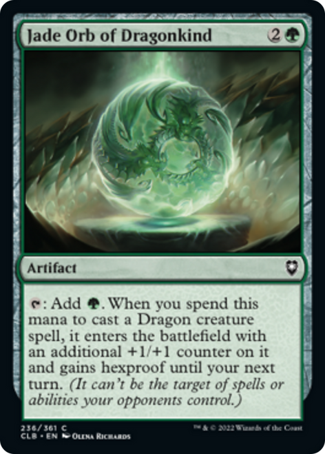 Jade Orb of Dragonkind (CLB-236) - Commander Legends: Battle for Baldur's Gate Foil