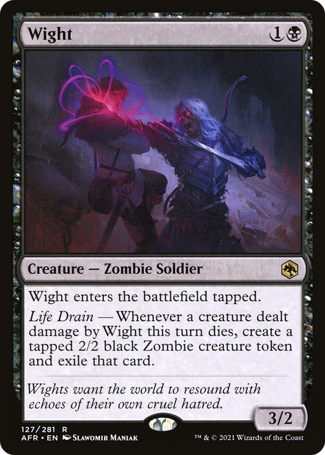 Wight (AFR-127) - Adventures in the Forgotten Realms Foil