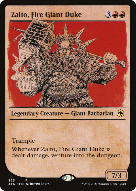 Zalto, Fire Giant Duke - Adventures in the Forgotten Realms: (Showcase) Foil