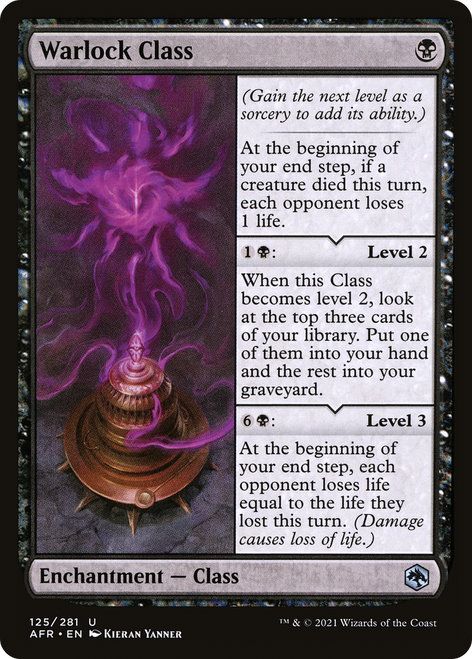 Warlock Class (AFR-125) - Adventures in the Forgotten Realms Foil