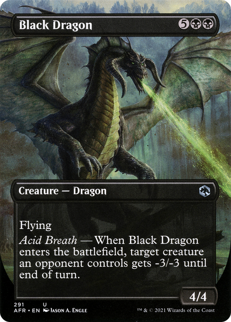 Black Dragon (AFR-291) - Adventures in the Forgotten Realms (Borderless)