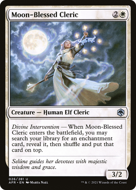 Moon-Blessed Cleric (AFR-026) - Adventures in the Forgotten Realms Foil