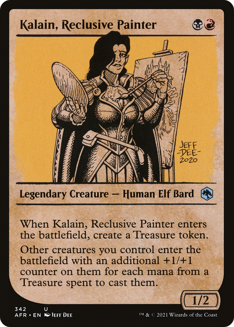 Kalain, Reclusive Painter (AFR-342) - Adventures in the Forgotten Realms: (Showcase)