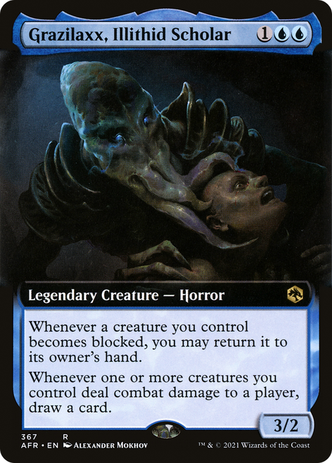 Grazilaxx, Illithid Scholar - Adventures in the Forgotten Realms: (Extended Art) Foil