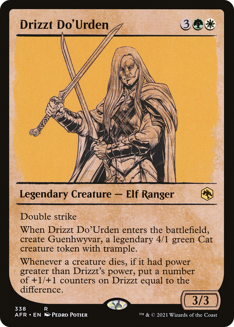 Drizzt Do'Urden (AFR-338) - Adventures in the Forgotten Realms: (Showcase) Foil