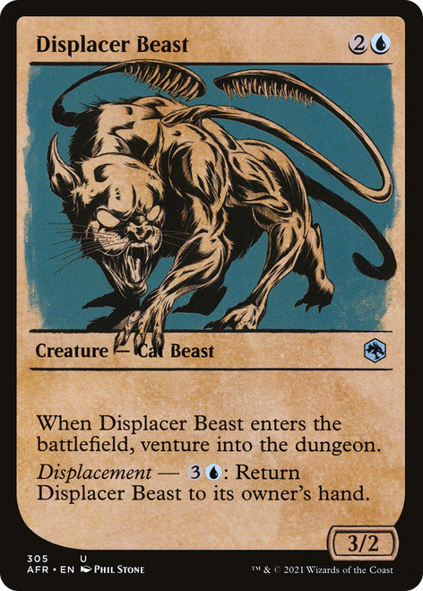 Displacer Beast (AFR-305) - Adventures in the Forgotten Realms: (Showcase)