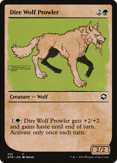 Dire Wolf Prowler (AFR-325) - Adventures in the Forgotten Realms: (Showcase)
