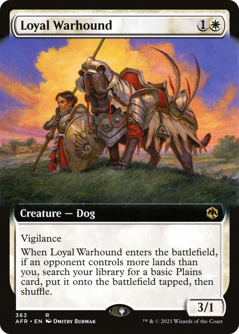 Loyal Warhound - Adventures in the Forgotten Realms: (Extended Art)