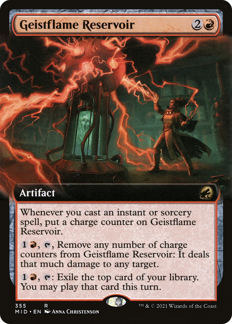 Geistflame Reservoir - Innistrad: Midnight Hunt: (Extended Art) Foil