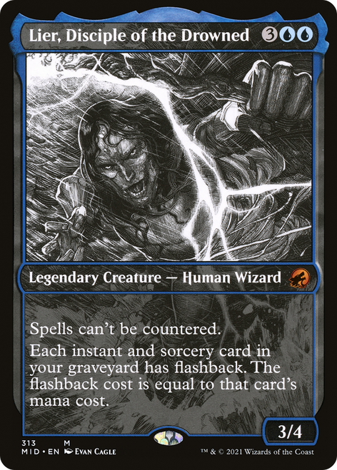 Lier, Disciple of the Drowned (MID-313) - Innistrad: Midnight Hunt: (Showcase) Foil
