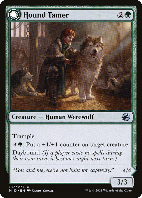 Hound Tamer // Untamed Pup (MID-187) - Innistrad: Midnight Hunt: (Double Faced Transform)
