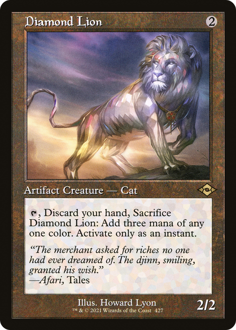 Diamond Lion - Modern Horizons 2 Etched Foil