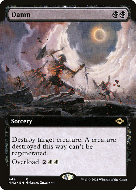 Damn (MH2-449) - Modern Horizons 2: (Extended Art) Foil