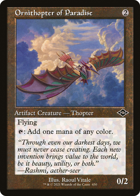 Ornithopter of Paradise - Modern Horizons 2 Etched Foil