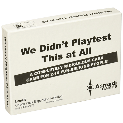 We Didn't Playtest This at All