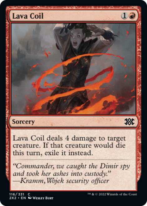 Lava Coil (2X2-116) - Double Masters 2022 Foil