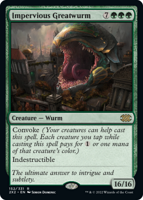 Impervious Greatwurm (2X2-152) - Double Masters 2022