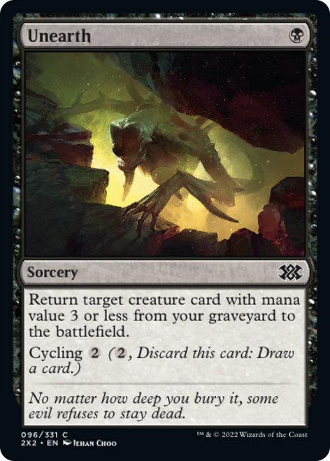 Unearth (2X2-096) - Double Masters 2022 Foil