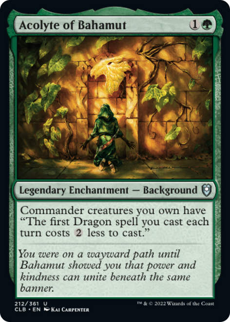 Acolyte of Bahamut (CLB-212) - Commander Legends: Battle for Baldur's Gate Foil