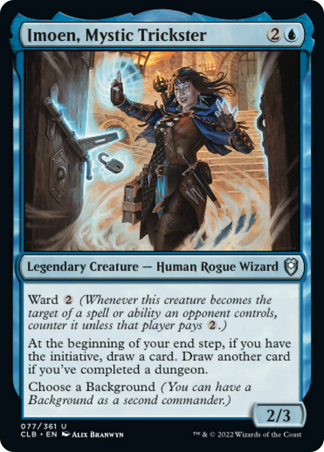 Imoen, Mystic Trickster (CLB-077) - Commander Legends: Battle for Baldur's Gate Foil