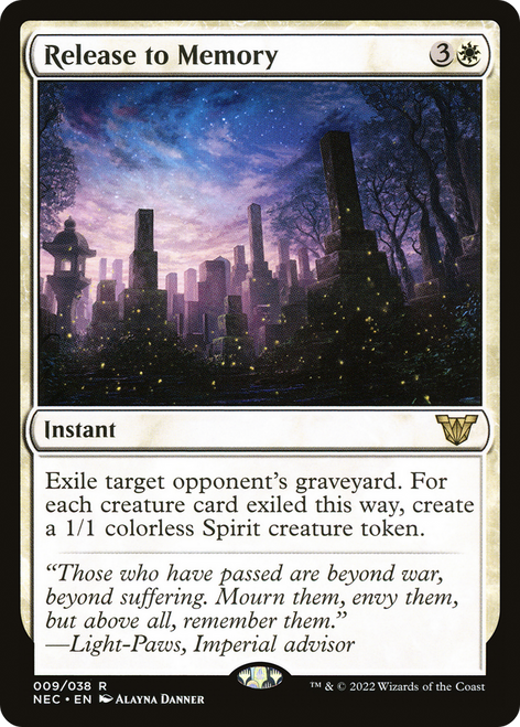 Release to Memory (NEC-009) - Neon Dynasty Commander