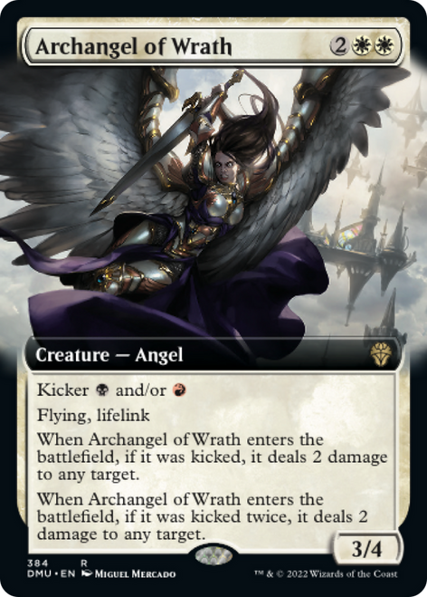 Archangel of Wrath (DMU-384) - Dominaria United: (Extended Art) Foil