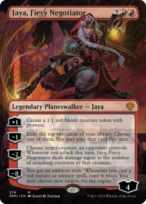 Jaya, Fiery Negotiator (DMU-374) - Dominaria United (Borderless) Foil