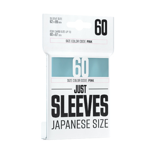 Gamegenic Sleeves: Just Sleeves - Clear Japanese Size (60)