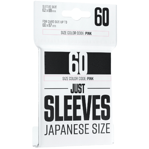 Gamegenic Sleeves: Just Sleeves - Black Japanese Size (60)