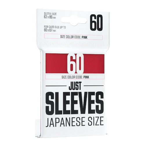 Gamegenic Sleeves: Just Sleeves - Red Japanese Size (60)