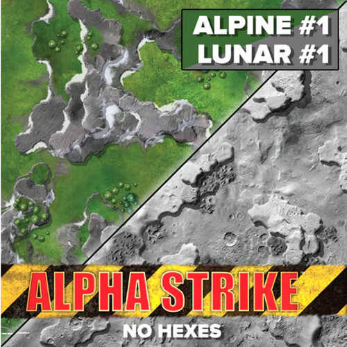 BattleTech: Battle Mat - Alpha Strike - Alpine #1 / Lunar #1