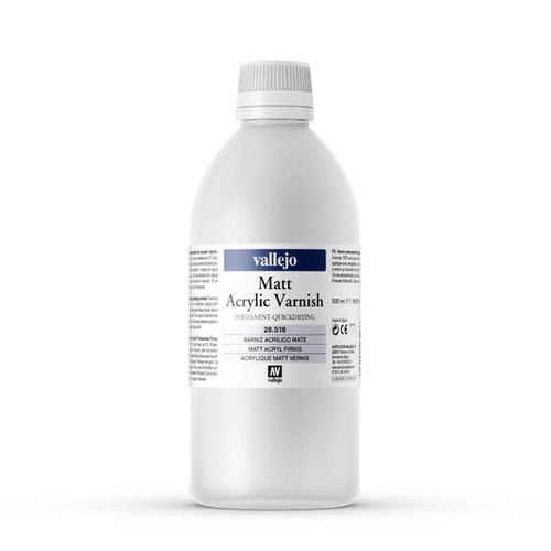 Acrylicos Vallejo: Matt Acrylic Varnish (500ml)