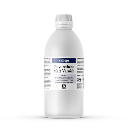 Acrylicos Vallejo: Polyurethane Matt Varnish (500ml)