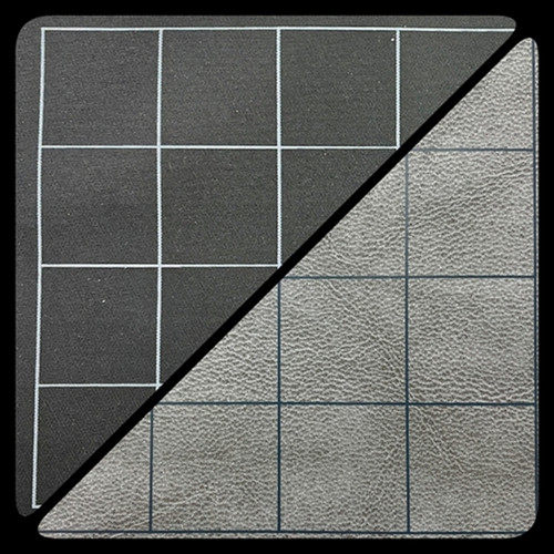 Chessex Reversible Battlemat: 1" Black/Grey Squares (23.5" x 26")