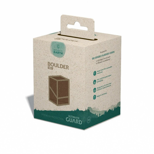 Ultimate Guard Deck Box: Brown Boulder 100+ - Return to Earth