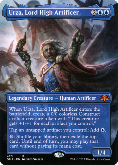Urza, Lord High Artificer (DMR-423) - Dominaria Remastered (Borderless)