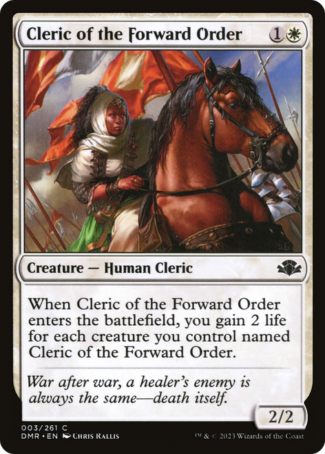 Cleric of the Forward Order (DMR-003) - Dominaria Remastered Foil