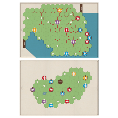Age of Steam Deluxe: Hungary & Finland - Expansion Maps