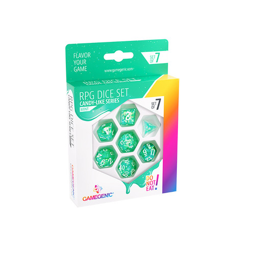 Gamegenic Dice: Mint - Candy-like Series RPG Set (7)