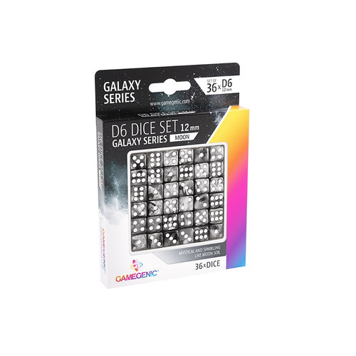 Gamegenic Dice: Moon - Galaxy Series 12mm D6 Set (36)