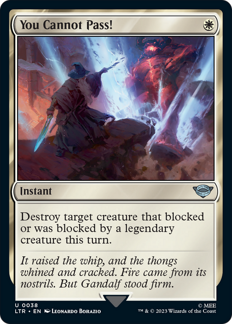 You Cannot Pass! (LTR-038) - The Lord of the Rings: Tales of Middle-earth Foil